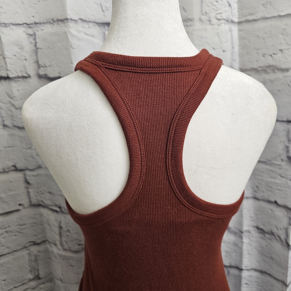 Old Navy UltraLite Racerback Rib-Knit Ruched Dress Size S - Picture 9 of 14